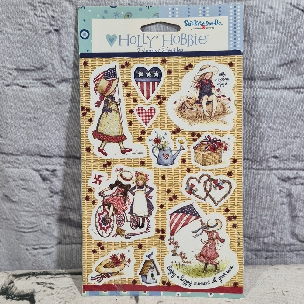 American Greetings Stickety Doo‎ Da Holly Hobbie Scrapbooking Stickers 2 Sheets